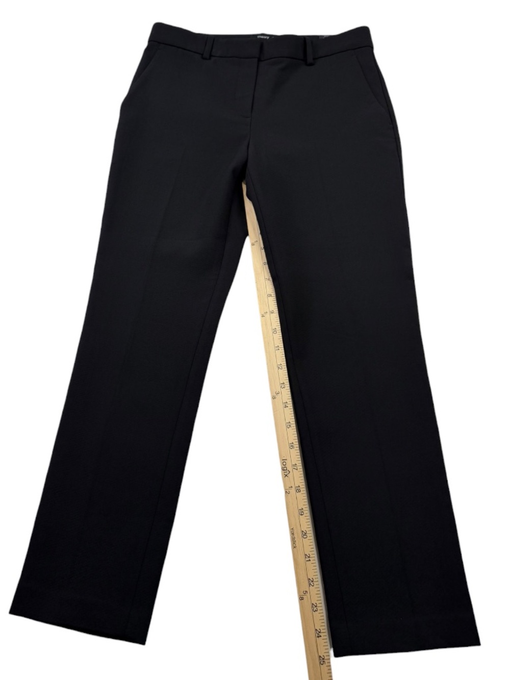 Theory Treeca 2 Pioneer Black Cropped Stretch Ankle Pants Women's 6 - Picture 11 of 12